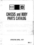 Previous Page - Chassis and Body Parts Catalog P&A 11 April 1977